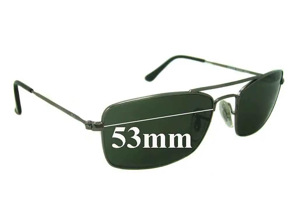 Sunglass Fix Lentilles de Remplacement pour Ray-Ban RB3309 - 53mm Wide Sunglass Fix Lentilles de Remplacement pour Ray-Ban RB3309 - 53mm Wide