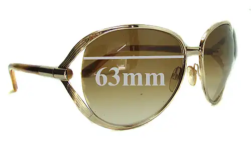 Sunglass Fix Lentilles de Remplacement pour Tom Ford Savannah TF41 - 63mm Wide Tom Ford Savannah TF41 Lentilles de Remplacement 63mm wide