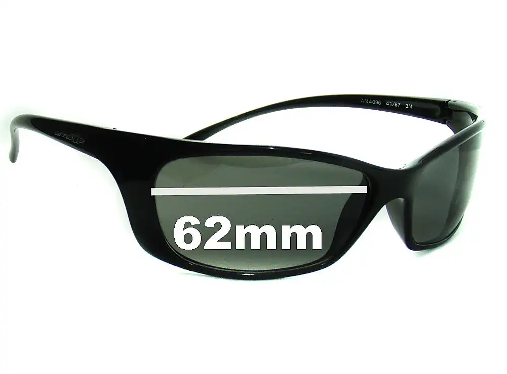 Sunglass Fix Verres de Remplacement pour Arnette Psycho AN4096 - 62mm Wide Sunglass Fix Verres de Remplacement pour Arnette Psycho AN4096 - 62mm Wide