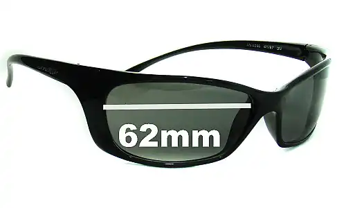 Sunglass Fix Verres de Remplacement pour Arnette Psycho AN4096 - 62mm Wide Sunglass Fix Verres de Remplacement pour Arnette Psycho AN4096 - 62mm Wide