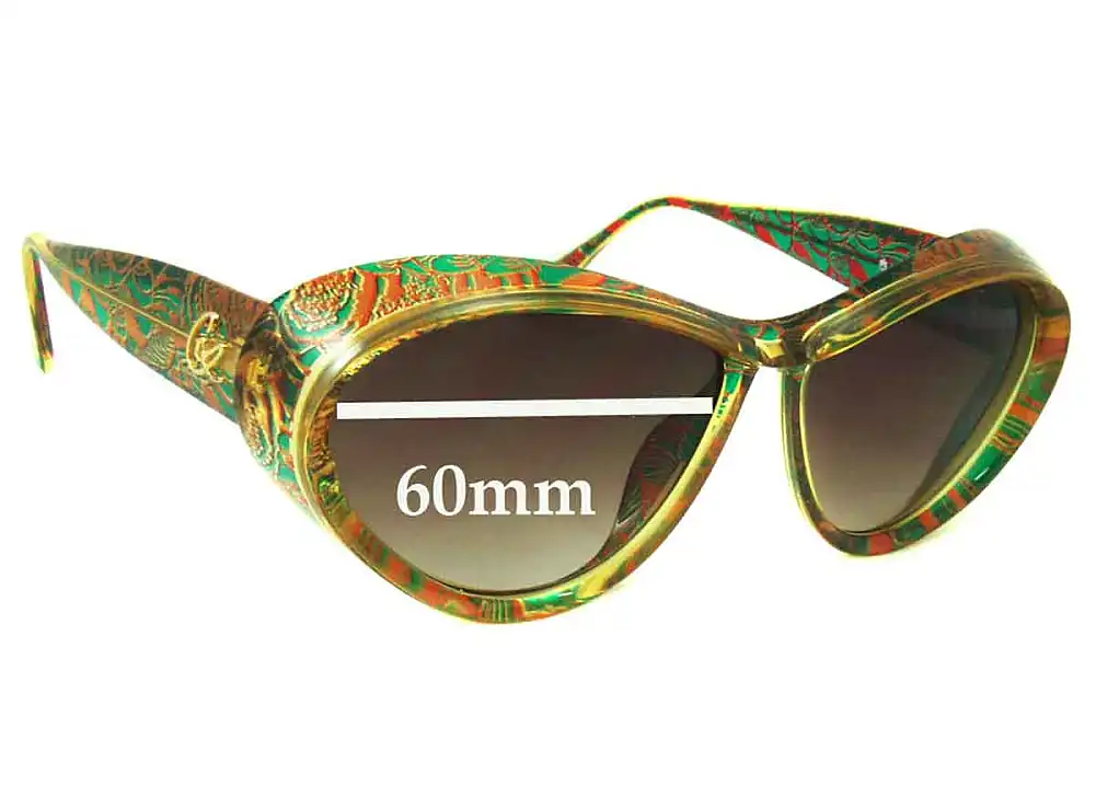 Sunglass Fix Verres de Remplacement pour Christian Lacroix Lacroix 7366 - 60mm Wide Sunglass Fix Verres de Remplacement pour Christian Lacroix Lacroix 7366 - 60mm Wide