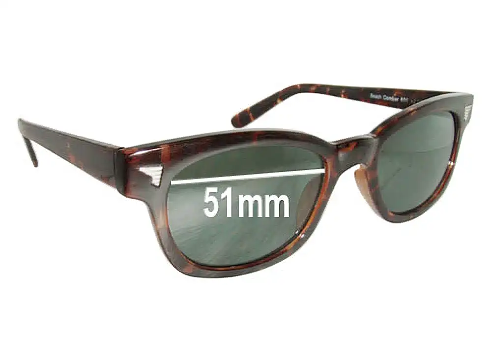 Sunglass Fix Verres de Remplacement pour Design Line Beachcomber 686 - 51mm Wide Sunglass Fix Verres de Remplacement pour Design Line Beachcomber 686 - 51mm Wide
