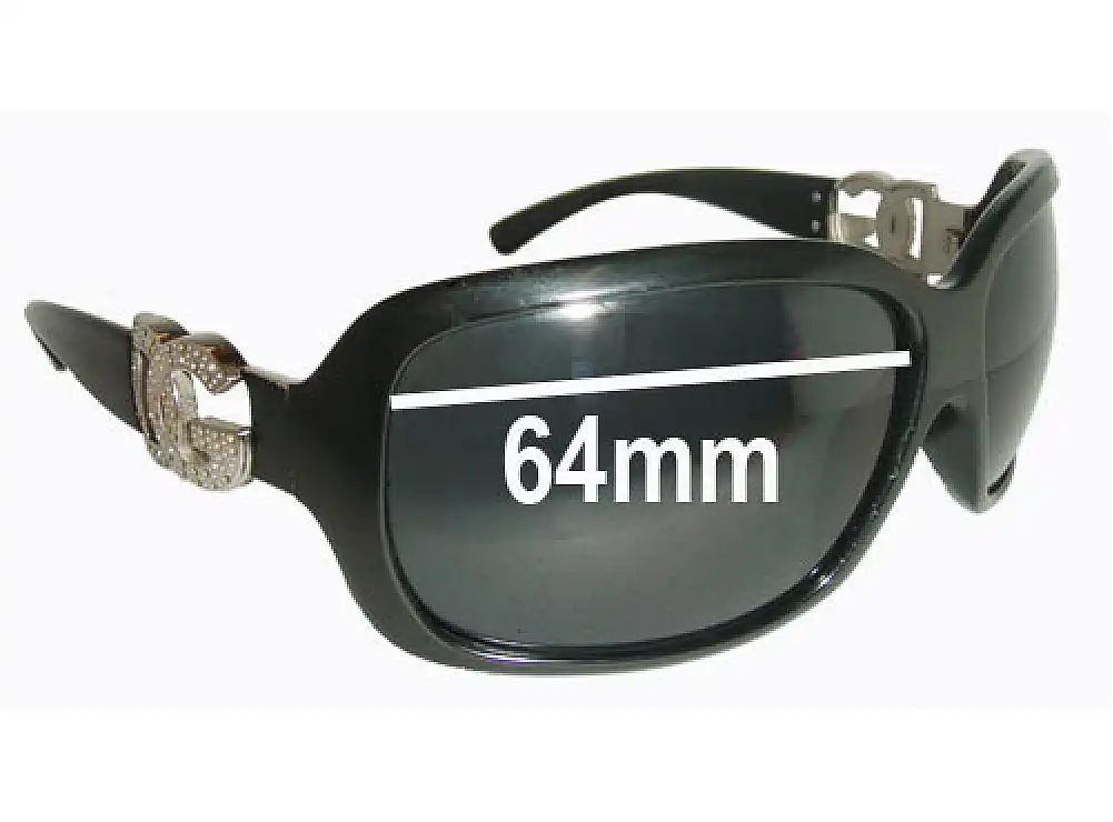 Sunglass Fix Verres de Remplacement pour Dolce & Gabbana DG6029 - 64mm Wide Sunglass Fix Verres de Remplacement pour Dolce & Gabbana DG6029 - 64mm Wide