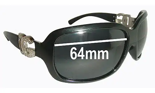 Sunglass Fix Verres de Remplacement pour Dolce & Gabbana DG6029 - 64mm Wide Sunglass Fix Verres de Remplacement pour Dolce & Gabbana DG6029 - 64mm Wide
