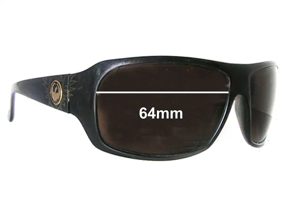 Sunglass Fix Verres de Remplacement pour Dragon Brigade - 64mm Wide Sunglass Fix Verres de Remplacement pour Dragon Brigade - 64mm Wide