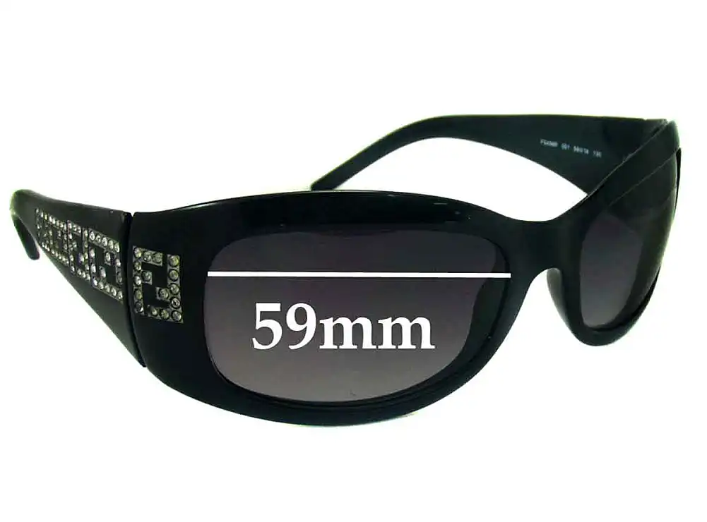 Sunglass Fix Verres de Remplacement pour Fendi FS 436R - 59mm Wide Sunglass Fix Verres de Remplacement pour Fendi FS 436R - 59mm Wide
