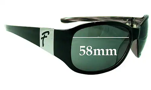 Sunglass Fix Verres de Remplacement pour Fiorelli Unknown Model - 58mm Wide Sunglass Fix Verres de Remplacement pour Fiorelli Unknown Model - 58mm Wide