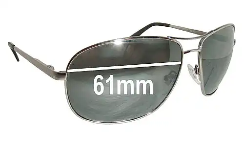 Sunglass Fix Verres de Remplacement pour Fossil Sahara - 61mm Wide Sunglass Fix Verres de Remplacement pour Fossil Sahara - 61mm Wide