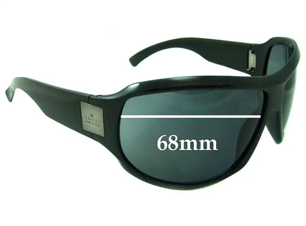 Sunglass Fix Lentilles de Remplacement pour Gucci Unknown Model - 68mm Wide Sunglass Fix Lentilles de Remplacement pour Gucci Unknown Model - 68mm Wide