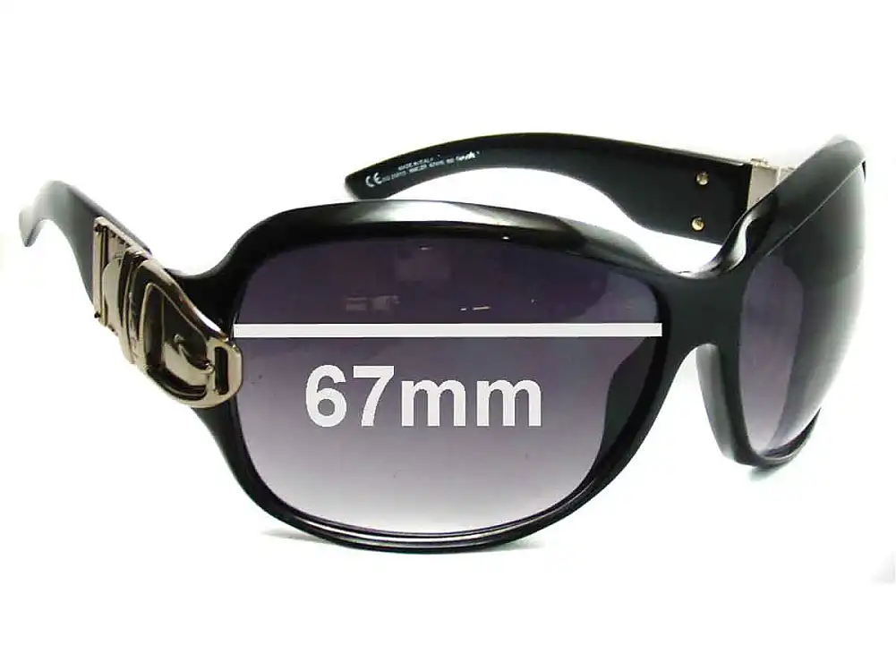 Sunglass Fix Verres de Remplacement pour Gucci GG2591 - 67mm Wide Sunglass Fix Verres de Remplacement pour Gucci GG2591 - 67mm Wide