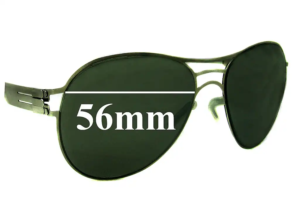 Sunglass Fix Verres de Remplacement pour IC! Berlin Roger - 56mm Wide Sunglass Fix Verres de Remplacement pour IC! Berlin Roger - 56mm Wide
