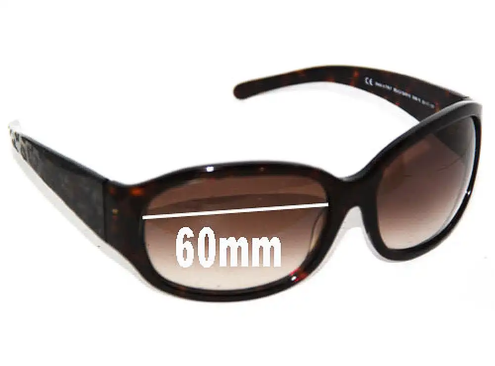 Sunglass Fix Verres de Remplacement pour Juicy Couture Beach Baby/S - 60mm Wide Sunglass Fix Verres de Remplacement pour Juicy Couture Beach Baby/S - 60mm Wide