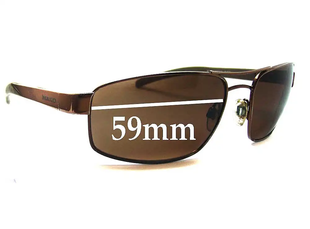 Sunglass Fix Verres de Remplacement pour Mako Kick 9502 - 59mm Wide Sunglass Fix Verres de Remplacement pour Mako Kick 9502 - 59mm Wide