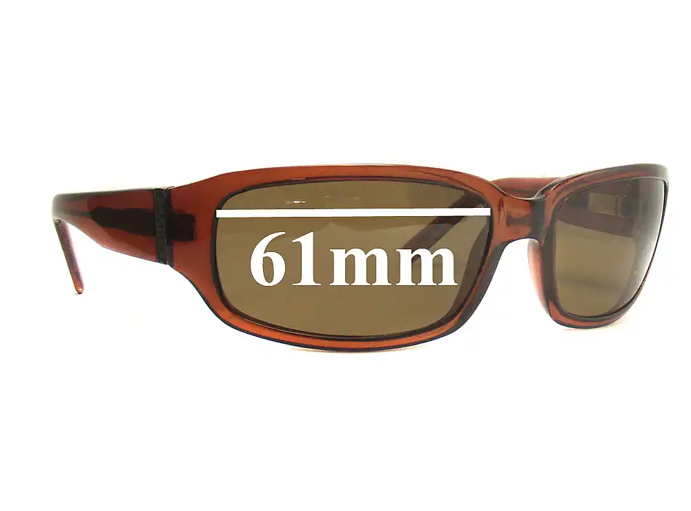Sunglass Fix Verres de Remplacement pour Mako 9508 - 61mm Wide Sunglass Fix Verres de Remplacement pour Mako 9508 - 61mm Wide