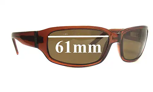 Sunglass Fix Verres de Remplacement pour Mako 9508 - 61mm Wide Sunglass Fix Verres de Remplacement pour Mako 9508 - 61mm Wide