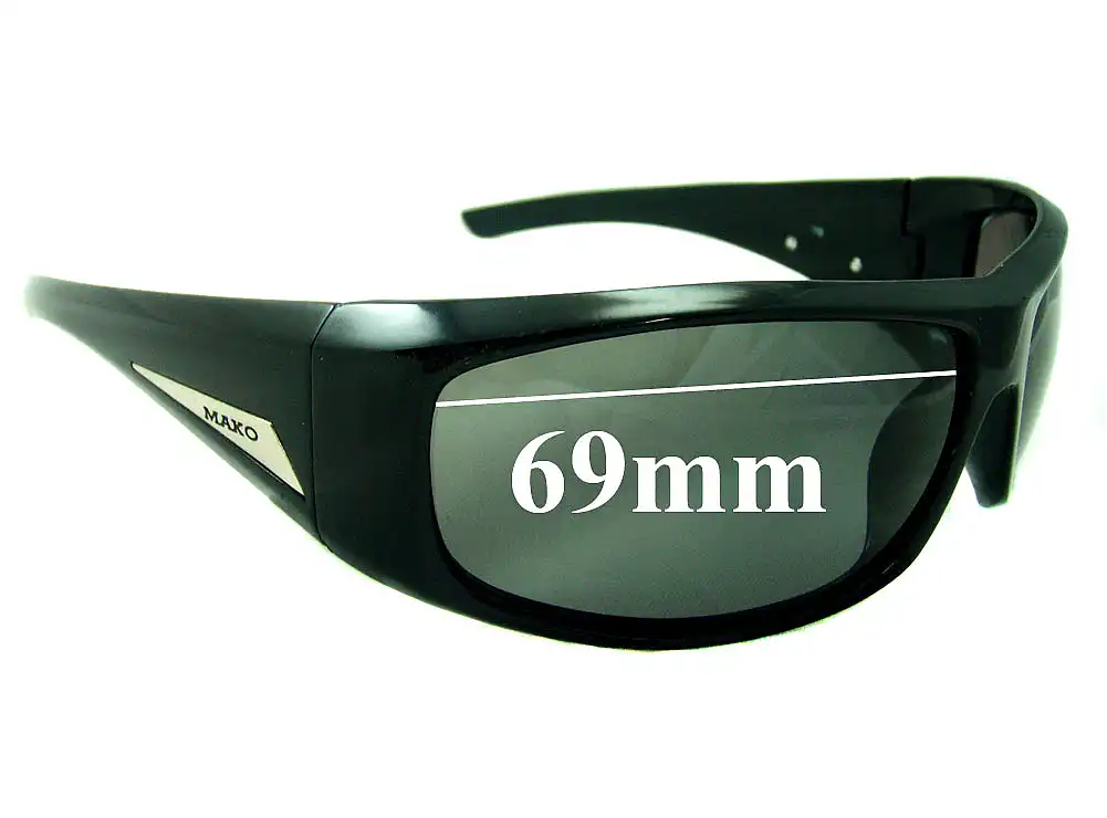 Sunglass Fix Verres de Remplacement pour Mako Manta 9568 - 69mm Wide Sunglass Fix Verres de Remplacement pour Mako Manta 9568 - 69mm Wide