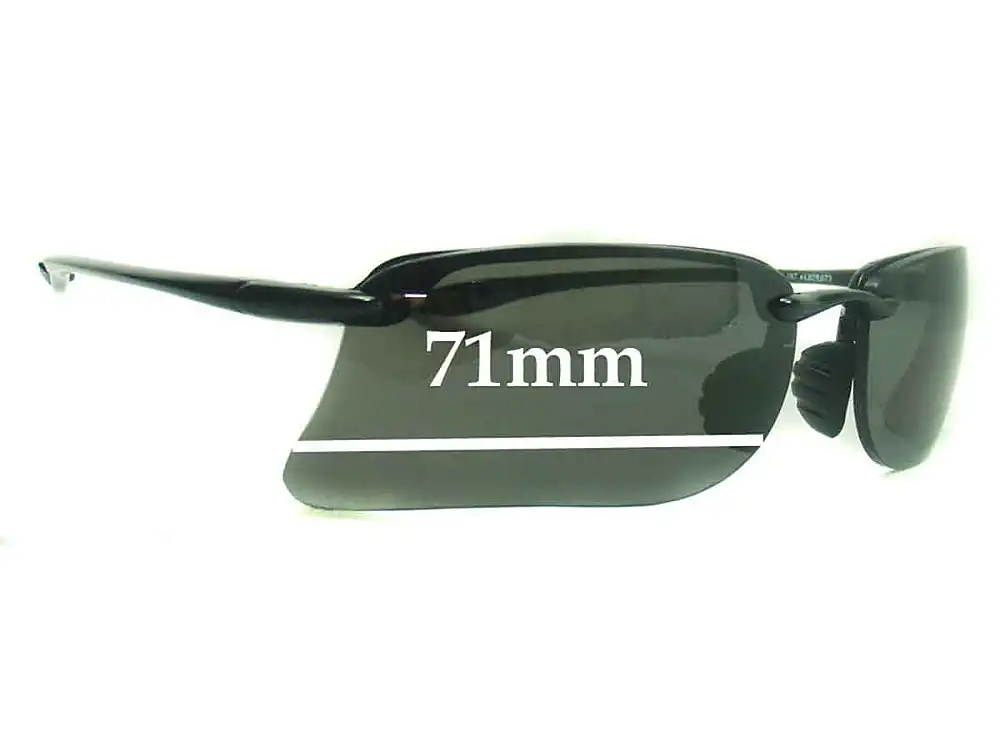 Sunglass Fix Lentilles de Remplacement pour Maui Jim MJ411 Turtle Bay - 71mm Wide Sunglass Fix Lentilles de Remplacement pour Maui Jim MJ411 Turtle Bay - 71mm Wide