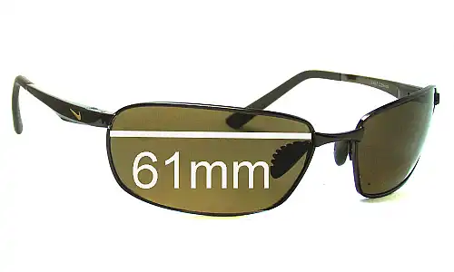 Sunglass Fix Lentilles de Remplacement pour Nike EV0569 EV0570 Avid - 61mm Wide Nike EV0569 EV0570 Avid Lentilles de Remplacement 61mm wide