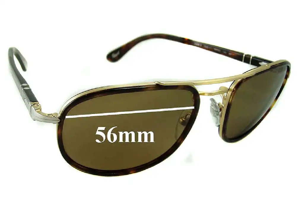 Sunglass Fix Verres de Remplacement pour Persol 2409-S - 56mm Wide Sunglass Fix Verres de Remplacement pour Persol 2409-S - 56mm Wide
