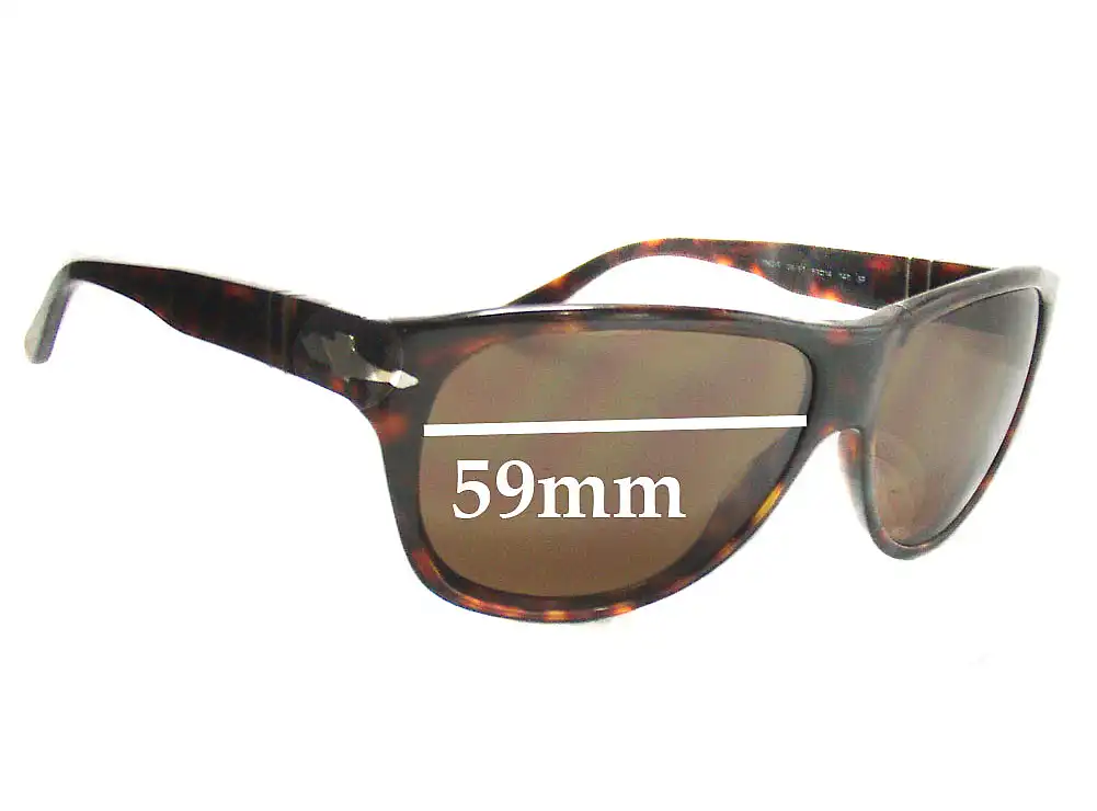 Sunglass Fix Lentilles de Remplacement pour Persol 2962-S - 59mm Wide Sunglass Fix Lentilles de Remplacement pour Persol 2962-S - 59mm Wide