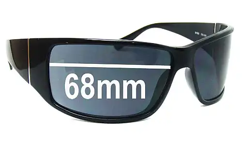Sunglass Fix Lentilles de Remplacement pour Police S1532 - 68mm Wide Police S1532 Lentilles de Remplacement 68mm wide