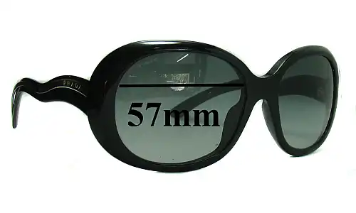 Sunglass Fix Verres de Remplacement pour Prada SPR08L - 57mm Wide Sunglass Fix Verres de Remplacement pour Prada SPR08L - 57mm Wide