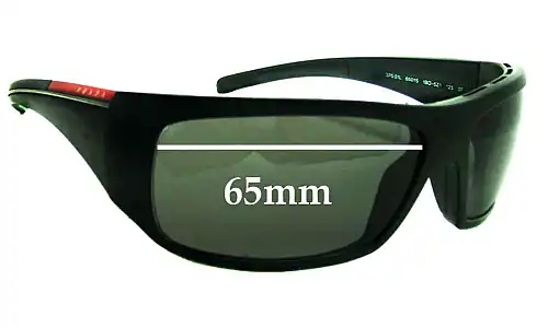 Sunglass Fix Verres de Remplacement pour Prada SPS01L - 65mm Wide Sunglass Fix Verres de Remplacement pour Prada SPS01L - 65mm Wide