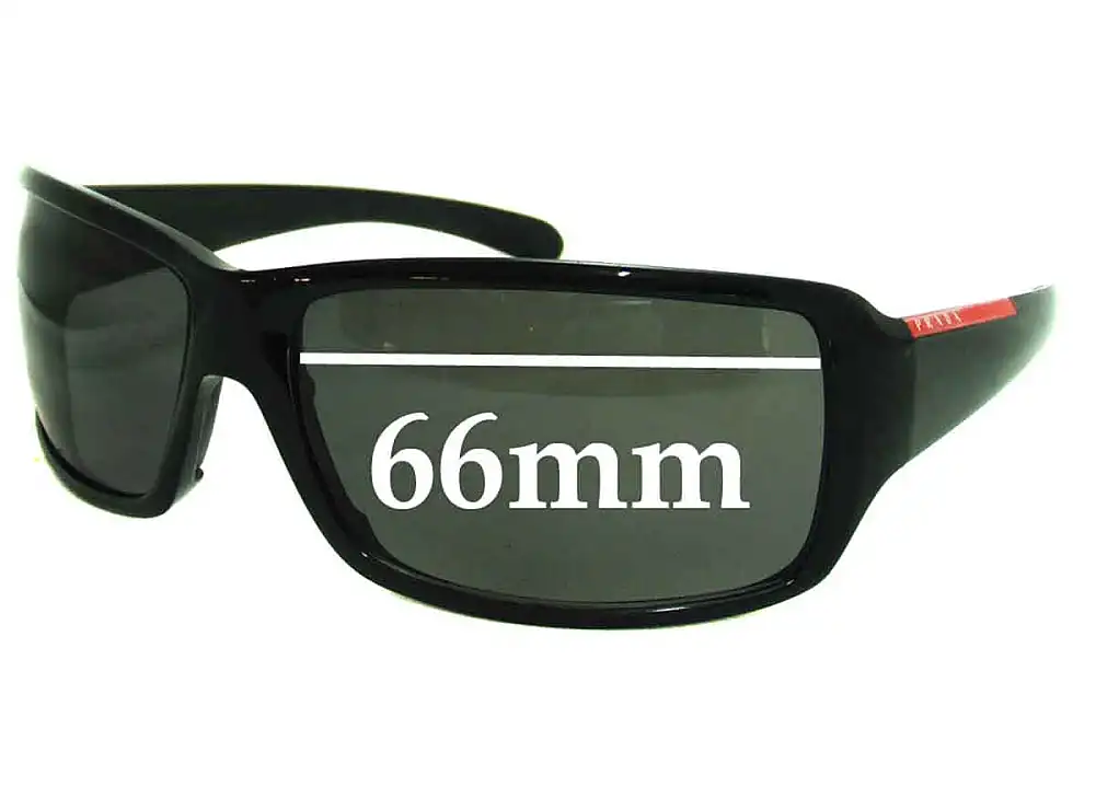 Sunglass Fix Verres de Remplacement pour Prada SPS08G - 66mm Wide Sunglass Fix Verres de Remplacement pour Prada SPS08G - 66mm Wide