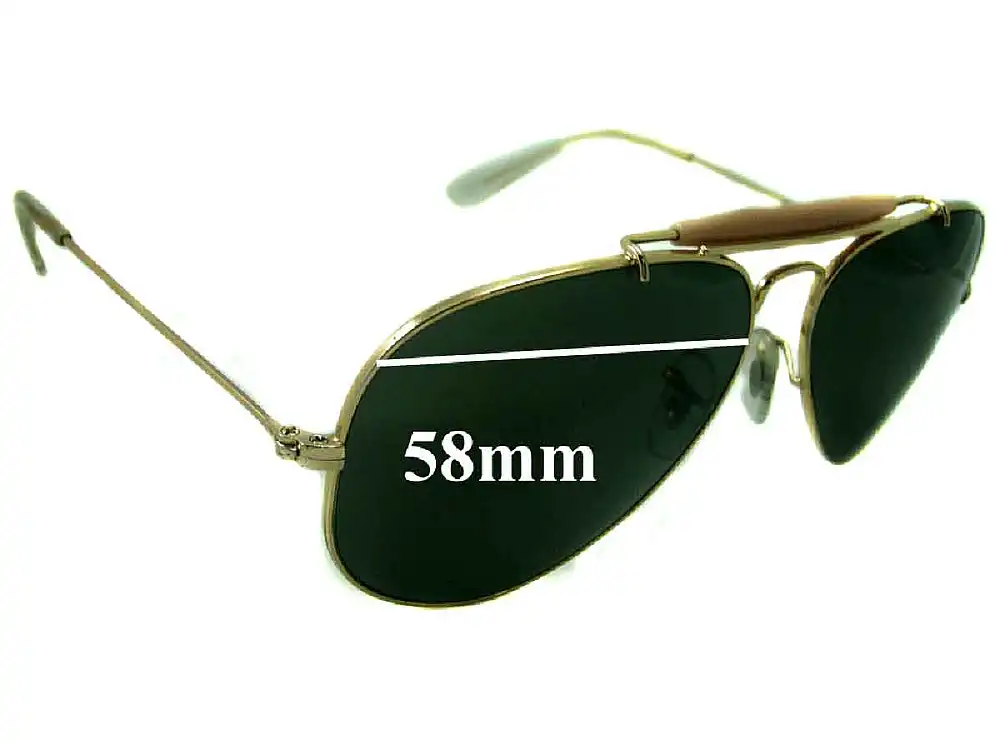 Sunglass Fix Lentilles de Remplacement pour Ray-Ban RB3407 Aviator - 58mm Wide Sunglass Fix Lentilles de Remplacement pour Ray-Ban RB3407 Aviator - 58mm Wide