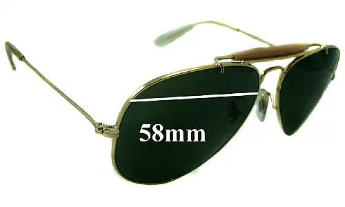 Sunglass Fix Lentilles de Remplacement pour Ray-Ban RB3407 Aviator - 58mm Wide Ray-Ban RB3407 Aviator Lentilles de Remplacement 58mm wide