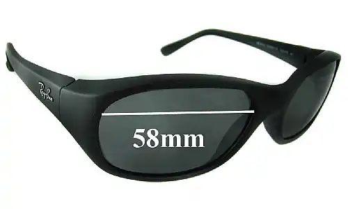 Sunglass Fix Verres de Remplacement pour Ray-Ban RB2016 Daddy-O - 58mm Wide Ray-Ban RB2016 Daddy-O Verres de Remplacement 58mm wide