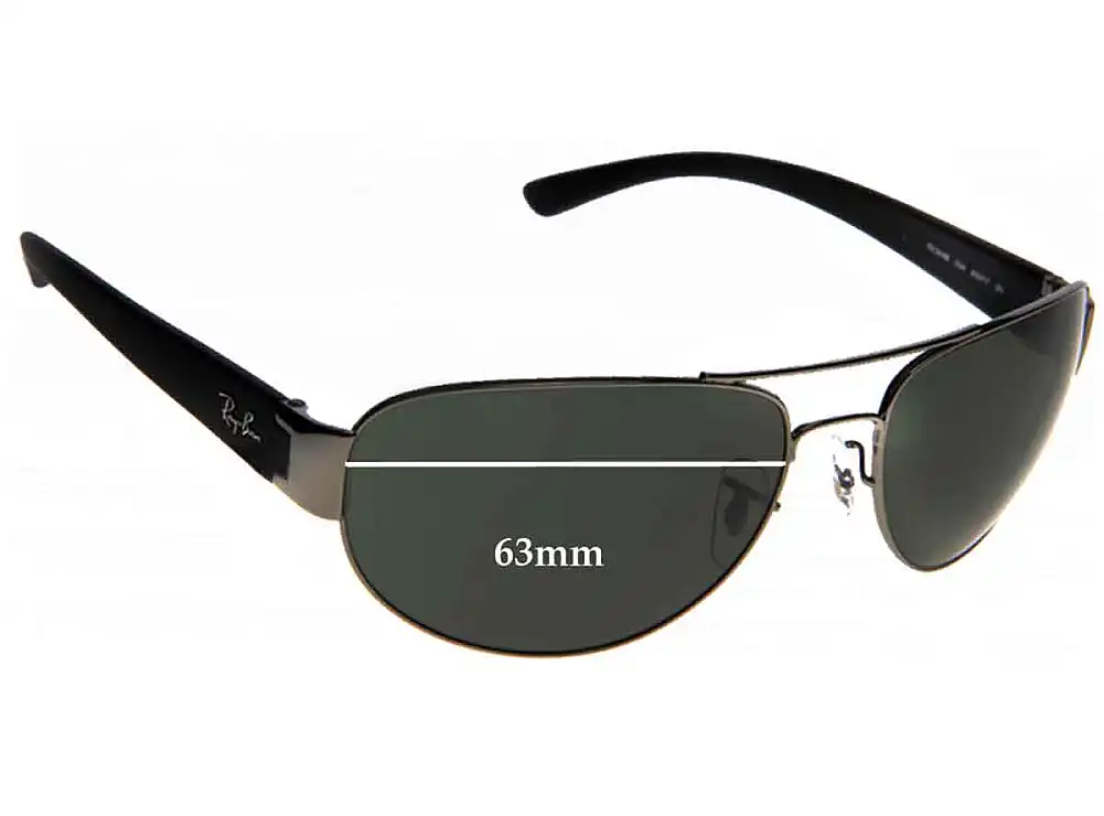 Sunglass Fix Lentilles de Remplacement pour Ray-Ban RB3448 - 63mm Wide Sunglass Fix Lentilles de Remplacement pour Ray-Ban RB3448 - 63mm Wide