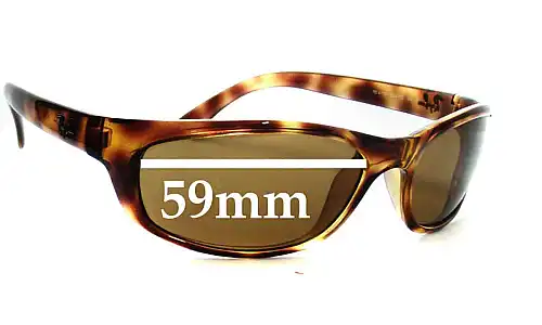 Sunglass Fix Lentilles de Remplacement pour Ray-Ban RB4115 - 59mm Wide Ray-Ban RB4115 Lentilles de Remplacement 59mm wide