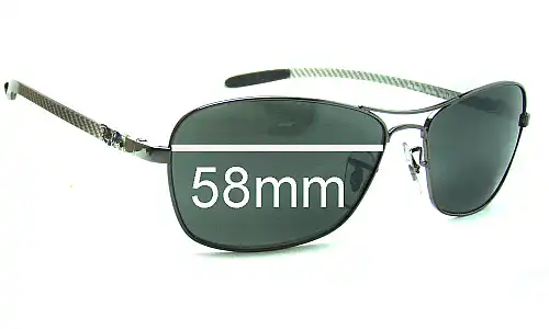 Sunglass Fix Lentilles de Remplacement pour Ray-Ban RB8302 Tech - 58mm Wide Ray-Ban RB8302 Tech Lentilles de Remplacement 58mm wide