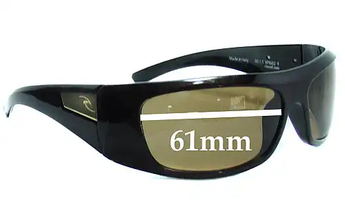 Sunglass Fix Verres de Remplacement pour Rip Curl Bells - 61mm Wide Sunglass Fix Verres de Remplacement pour Rip Curl Bells - 61mm Wide