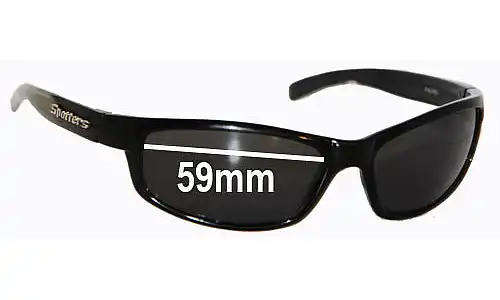 Sunglass Fix Verres de Remplacement pour Spotters Hazard - 59mm Wide Sunglass Fix Verres de Remplacement pour Spotters Hazard - 59mm Wide