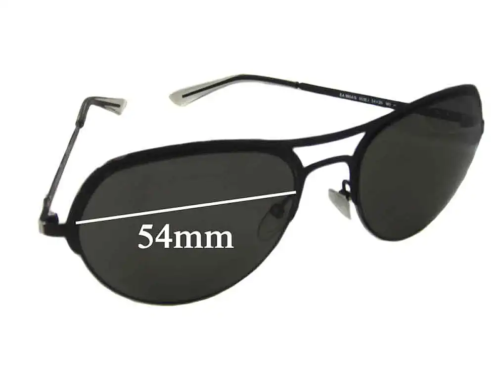 Sunglass Fix Verres de Remplacement pour Emporio Armani EA9854/S - 54mm Wide Sunglass Fix Verres de Remplacement pour Emporio Armani EA9854/S - 54mm Wide