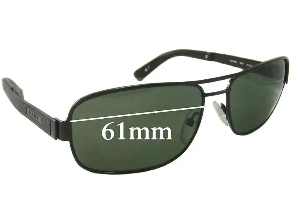 Sunglass Fix Verres de Remplacement pour Gant GS Fekke - 61mm Wide Sunglass Fix Verres de Remplacement pour Gant GS Fekke - 61mm Wide
