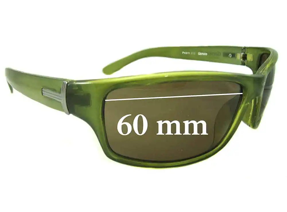 Sunglass Fix Verres de Remplacement pour Genesis P4311-313 - 60mm Wide Sunglass Fix Verres de Remplacement pour Genesis P4311-313 - 60mm Wide