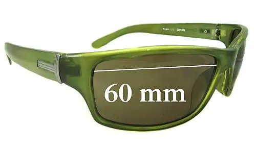 Sunglass Fix Verres de Remplacement pour Genesis P4311-313 - 60mm Wide Sunglass Fix Verres de Remplacement pour Genesis P4311-313 - 60mm Wide