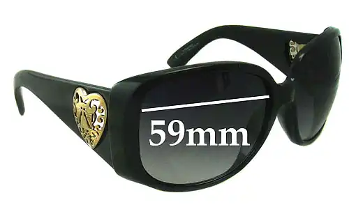 Sunglass Fix Lentilles de Remplacement pour Gucci GG3058 - 59mm Wide Gucci GG3058 Lentilles de Remplacement 59mm wide