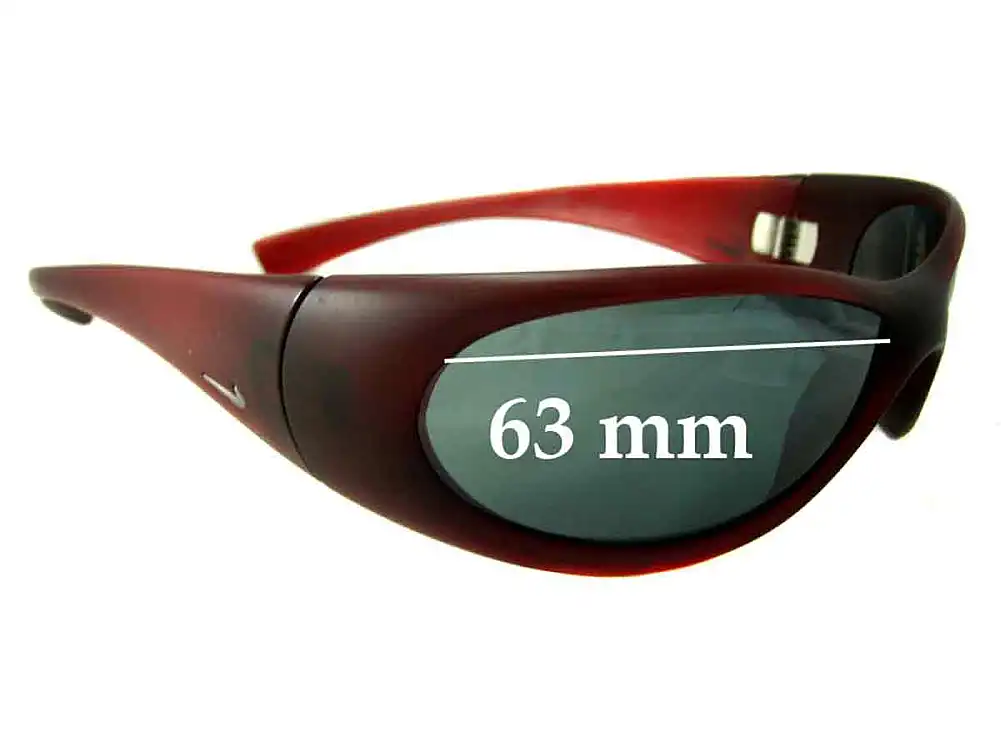 Sunglass Fix Verres de Remplacement pour Nike Unknown Model - 63mm Wide Sunglass Fix Verres de Remplacement pour Nike Unknown Model - 63mm Wide