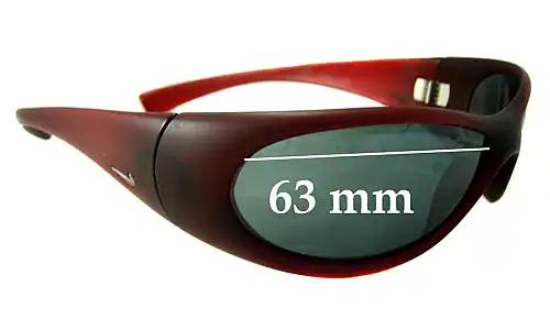 Sunglass Fix Verres de Remplacement pour Nike Unknown Model - 63mm Wide Sunglass Fix Verres de Remplacement pour Nike Unknown Model - 63mm Wide