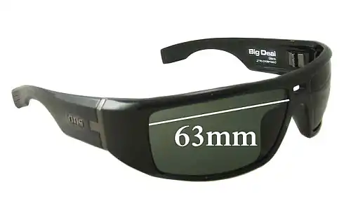 Sunglass Fix Lentilles de Remplacement pour Otis Big Deal - 63mm Wide Otis Big Deal Lentilles de Remplacement 63mm wide