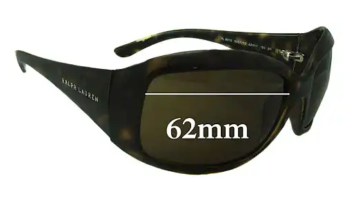 Sunglass Fix Lentilles de Remplacement pour Polo RL 8010 - 62mm Wide Polo RL 8010 Lentilles de Remplacement 62mm wide