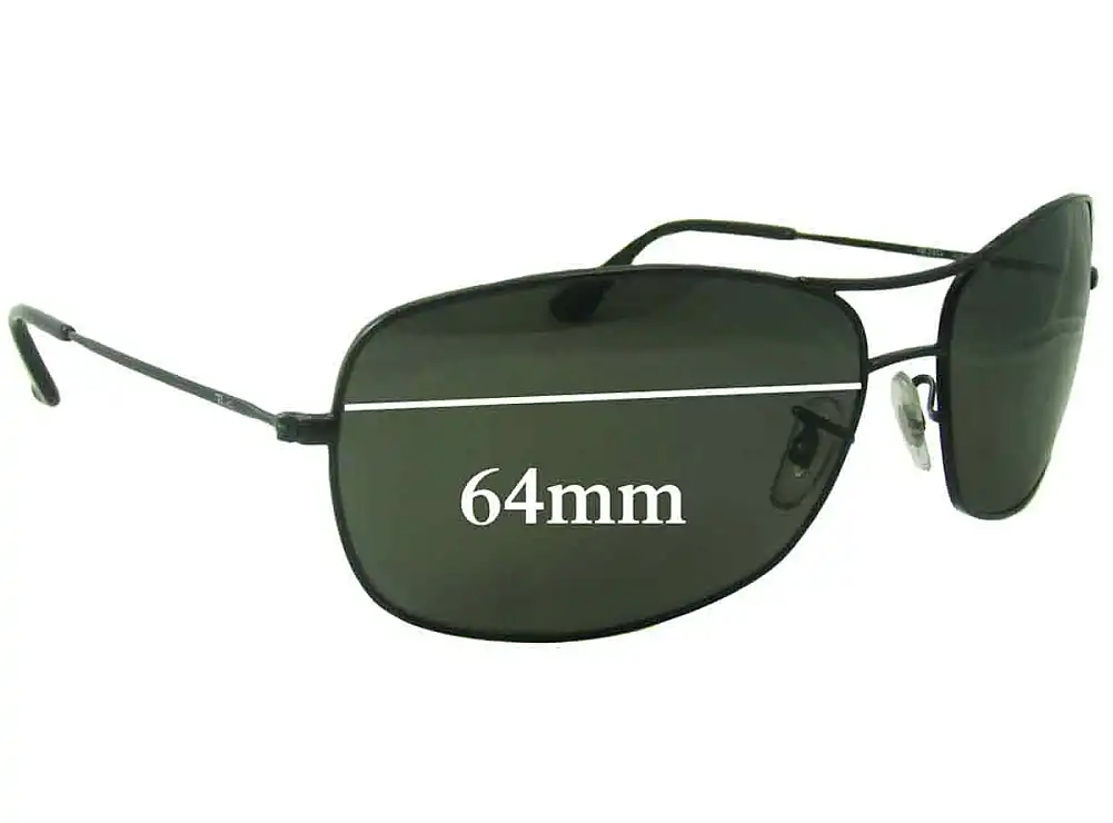 Sunglass Fix Lentilles de Remplacement pour Ray-Ban RB3322 - 64mm Wide Sunglass Fix Lentilles de Remplacement pour Ray-Ban RB3322 - 64mm Wide
