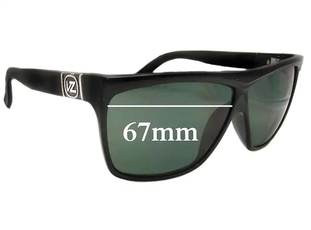 Sunglass Fix Verres de Remplacement pour Von Zipper Giggles - 67mm Wide Sunglass Fix Verres de Remplacement pour Von Zipper Giggles - 67mm Wide