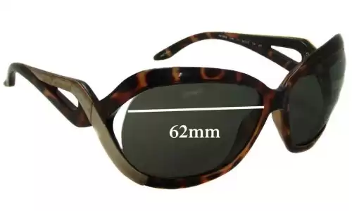 Sunglass Fix Verres de Remplacement pour Armani Exchange AX 126/S - 62mm Wide Sunglass Fix Verres de Remplacement pour Armani Exchange AX 126/S - 62mm Wide