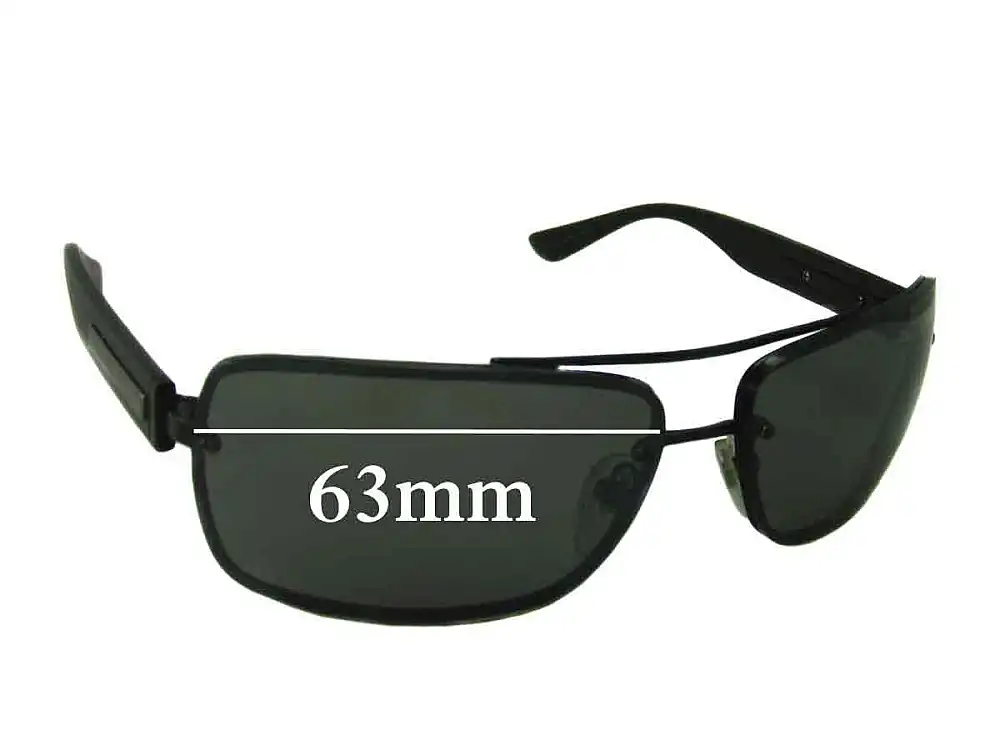 Sunglass Fix Verres de Remplacement pour Bvlgari 5016 - 63mm Wide Sunglass Fix Verres de Remplacement pour Bvlgari 5016 - 63mm Wide