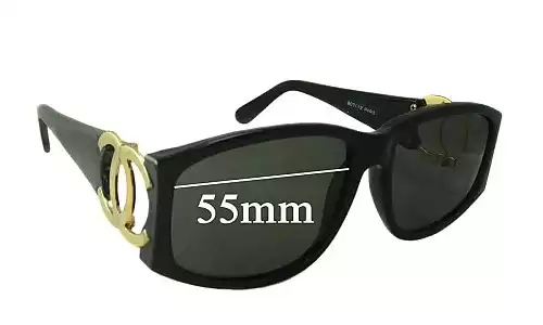 Sunglass Fix Verres de Remplacement pour Chanel 807 - 55mm Wide Sunglass Fix Verres de Remplacement pour Chanel 807 - 55mm Wide